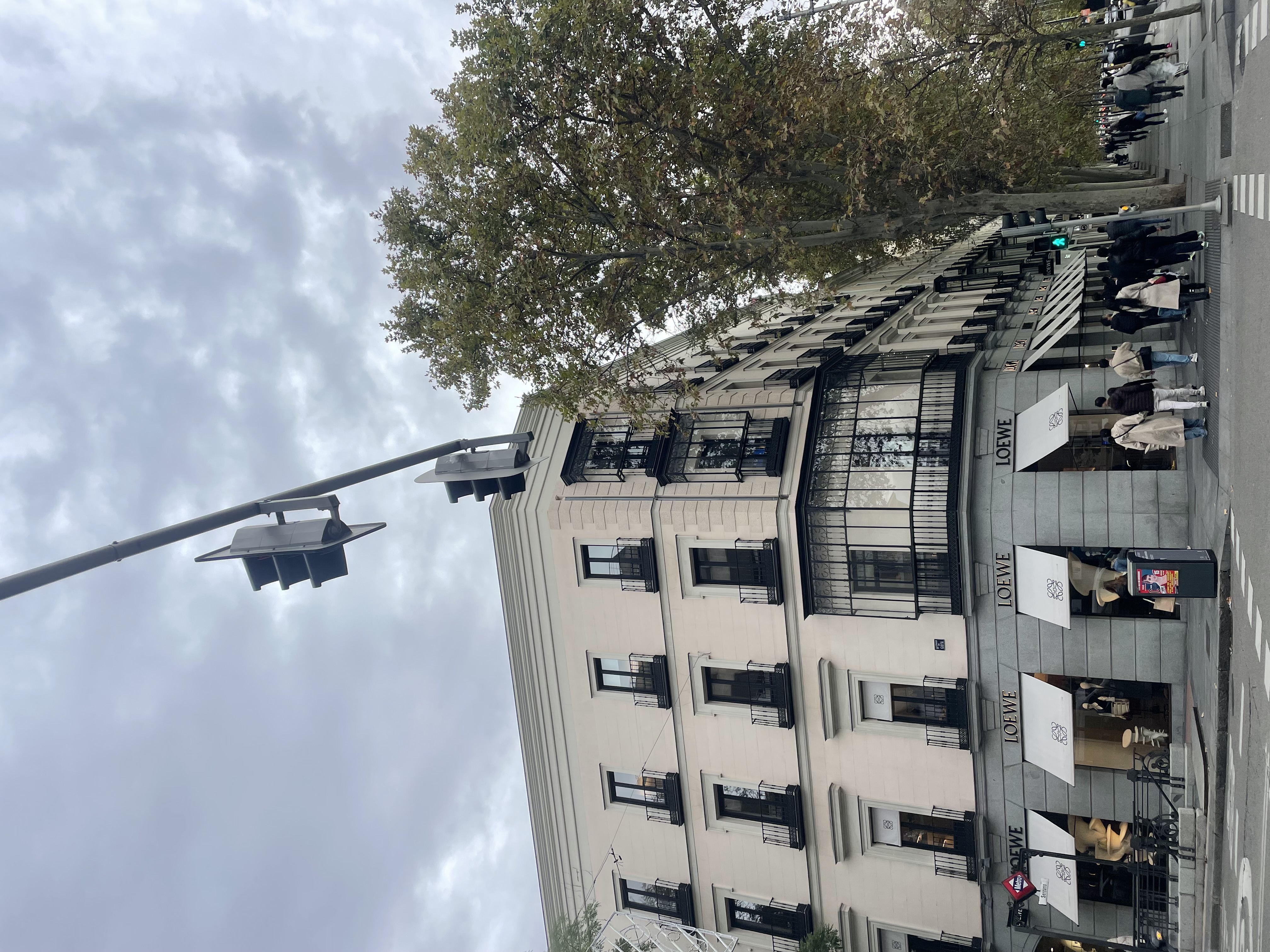 Madrid winkel mooi gebouw